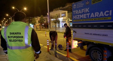 Büyükşehir’den Bosna Caddesi’ne Estetik Katan Gece Mesaisi