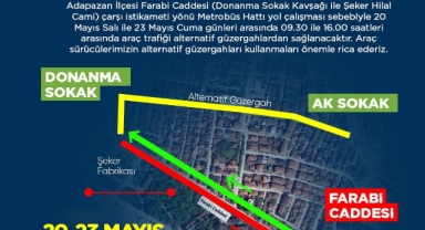 Büyükşehir Uyardı; Farabi Caddesi’nde Trafik Alternatif Güzergahlardan Sağlanacak