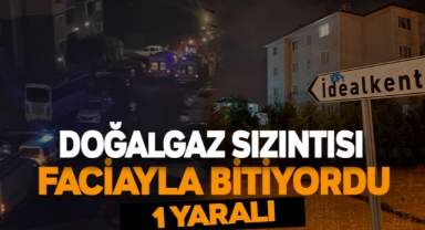 Doğalgaz Sızıntısı Faciayla Bitiyordu: 1 Yaralı