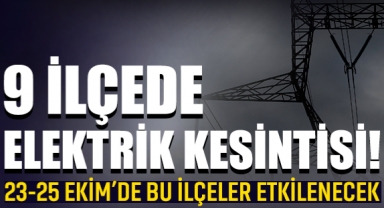 9 İlçede Elektrik Kesintisi! Sakarya'da 23-25 Ekim'de Bu İlçeler Etkilenecek