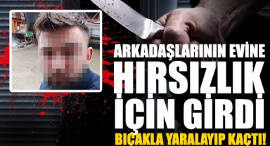 Arkadaşlarının Evine Hırsızlık İçin Girdi, Bıçakla Yaralayıp Kaçtı