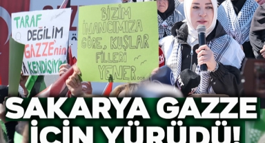 Sakarya Gazze İçin Yürüdü!