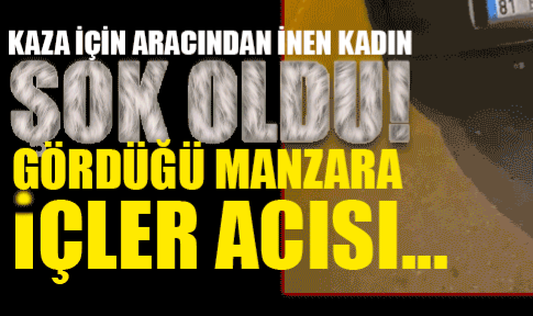 Kaza İçin Aracından İnen Kadın Şoku Yaşadı