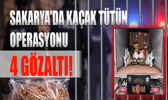 Sakarya'da kaçak tütün operasyonu!