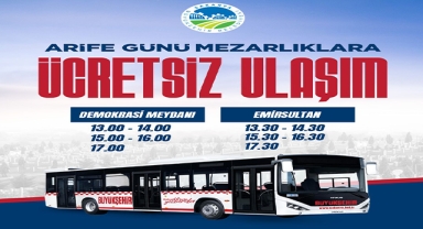 Büyükşehir’den Arefe Günü Mezarlık Ziyaretlerine Ücretsiz Ulaşım