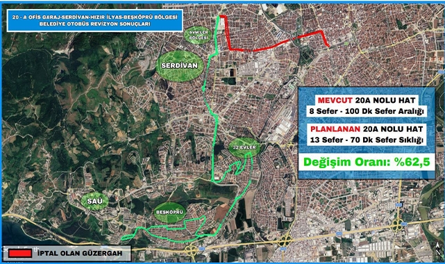 20-A Hattının Güzergâhı Değişti!