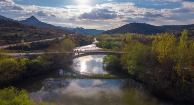 Sakarya Nehri'nin Eşsiz Manzarası Havadan Görüntülendi