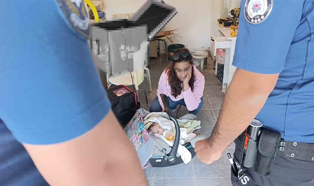 Hırsızlık İhbarına Giden Polis, Özel Garajda 5 Aylık Bebekle Annesini Buldu
