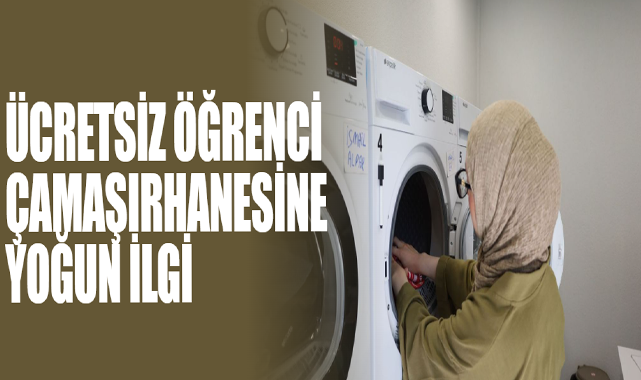Ücretsiz Öğrenci Çamaşırhanesine Yoğun İlgi