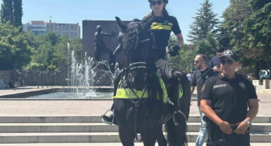 NATO Zirvesi Öncesi Başkentte Atlı Polislerin Mesaisi Sürüyor