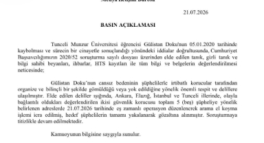 Tunceli Cumhuriyet Başsavcılığı: